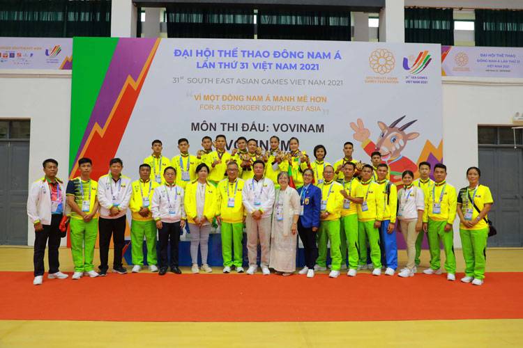 (၂၀.၅.၂၀၂၂)ရက်နေ့၊ (၃၁)ကြိမ်မြောက်အရှေ့တောင်အာရှအားကစားပြိုင်ပွဲတွင် မြန်မာအားကစားအဖွဲ့များမှ ရွှေ(၁)ခု၊ ငွေ(၃)ခု၊ ကြေး(၆)ခု ထပ်မံဆွတ်ခူးရရှိ