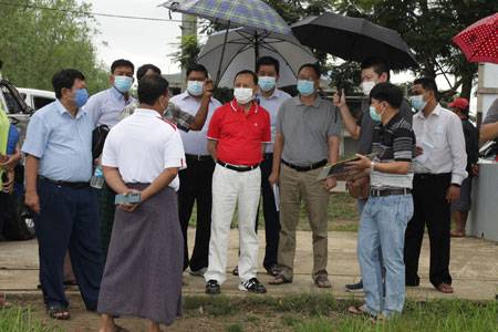 အားကစားနှင့်လူငယ်ရေးရာဝန်ကြီးဌာန ဒုတိယဝန်ကြီး ဦးမျိုးလှိုင် ရန်ကုန်မြို့ရှိ အားကစားကွင်း/အားကစားရုံများအားကြည့်ရှုစစ်ဆေး