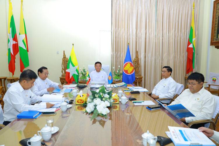 အားကစားနှင့်လူငယ်ရေးရာဝန်ကြီးဌာန၊ ပြည်ထောင်စုဝန်ကြီး ဦးမင်းသိန်းဇံ (၁၂)ကြိမ်မြောက် အာဆီယံလူငယ်ဆိုင်ရာ ဝန်ကြီးများအဆင့် အစည်းအဝေးသို့ Virtual စနစ်ဖြင့်တက်ရောက်သည့်သတင်း