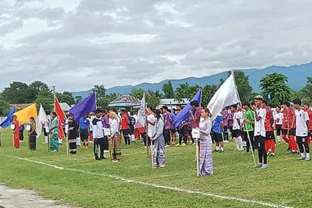 ၂၀၂၃ခုနှစ်၊ မိုင်းဆတ်ခရိုင် အားကစားနှင့်ကာယပညာကော်မတီ မိုးရာသီမုတ်သုံဖလား အမျိုးသား(အလွတ်တန်း)ဖိတ်ခေါ်ဘောလုံးပြိုင်ပွဲ ဖွင့်ပွဲအခမ်အနားကျင်းပ