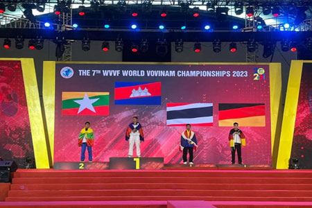 7th World Vovinam Championships ပြိုင်ပွဲတွင် မြန်မာဗိုဗီနမ်အသင်း ဆုတံဆိပ်ရရှိမှုအခြေအနေ