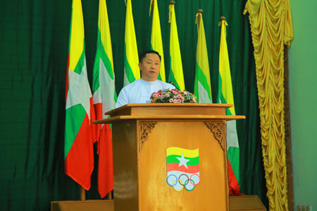 မြန်မာနိုင်ငံလူငယ်ရေးရာဗဟိုကော်မတီအတွင်းရေးမှူး၊ အားကစားနှင့်လူငယ်ရေးရာဝန်ကြီးဌာန ဒုတိယဝန်ကြီး ဦးဇင်မင်းထက် လူသုံးကုန်ထုတ်လုပ်မှုနည်းပညာပေးသင်တန်းအမှတ်စဉ် (၁/၂၀၂၄)ဖွင့်ပွဲအခမ်းအနားတက်ရောက်