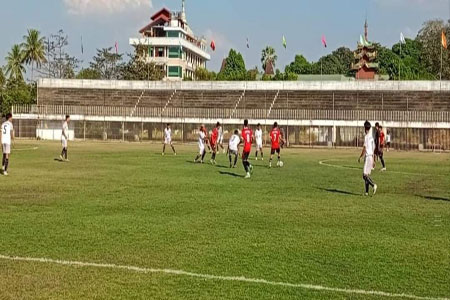 မွန်ပြည်နယ်အစိုးရအဖွဲ့ ဝန်ကြီးချုပ် ဖလား (၁၀)မြို့နယ် အသက်(၂၅)နှစ်အောက် အမျိုးသားဘောလုံးပြိုင်ပွဲ ဖွင့်ပွဲ အခမ်းအနားကျင်းပ