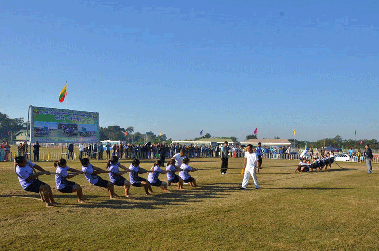 ၂၀၂၄ ခုနှစ်၊ (၇၆)နှစ်မြောက်လွတ်လပ်ရေးနေ့အထိမ်းအမှတ်ဝန်ကြီးဌာနပေါင်းစုံ လွန်ဆွဲ(အမျိုးသား/အမျိုးသမီး) ပြိုင်ပွဲ အကြိုဗိုလ်လုပွဲ ပွဲစဉ်များ ဆက်လက်ကျင်းပ