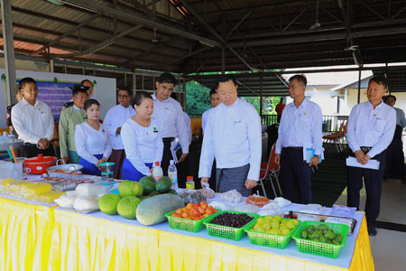 ဒုတိယဝန်ကြီး ဦးဇင်မင်းထက် နေပြည်တော်၊ လယ်ဝေးမြို့နယ်တွင် စားသောက်ကုန် ထုတ်လုပ်မှုနည်းပညာပေး သင်တန်းအမှတ်စဉ်(၁/၂၀၂၄) သင်တန်းဖွင့်ပွဲသို့ တက်ရောက်သည့်သတင်း