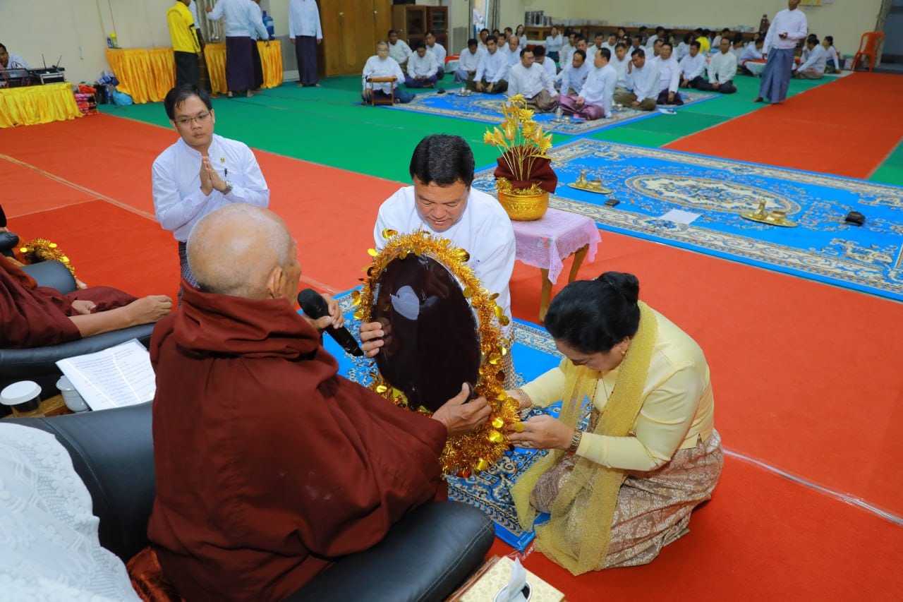 အားကစားနှင့်လူငယ်ရေးရာဝန်ကြီးဌာန ဝန်ထမ်းမိသားစုများ၏ ကထိန်သင်္ကန်း ဆက်ကပ်လှူဒါန်းပွဲ အခမ်းအနားကျင်းပ