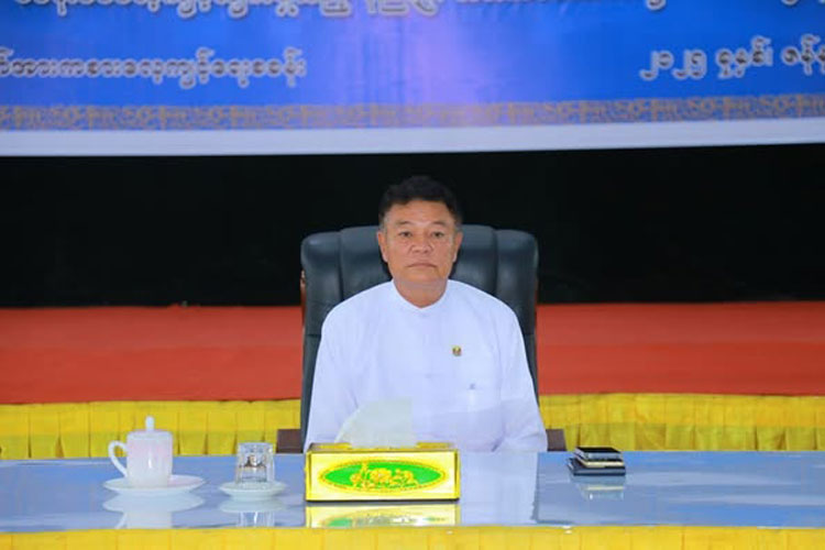 ပြည်ထောင်စုဝန်ကြီး ဦးမင်းသိန်းဇံ ၃၃ ကြိမ်မြောက် အရှေ့တောင်အာရှအားကစားပြိုင်ပွဲအတွက် စခန်းဝင်လေ့ကျင့်လျက်ရှိသည့် နည်းပြများနှင့် အားကစားသမားများအား တွေ့ဆုံအမှာစကားပြောကြား