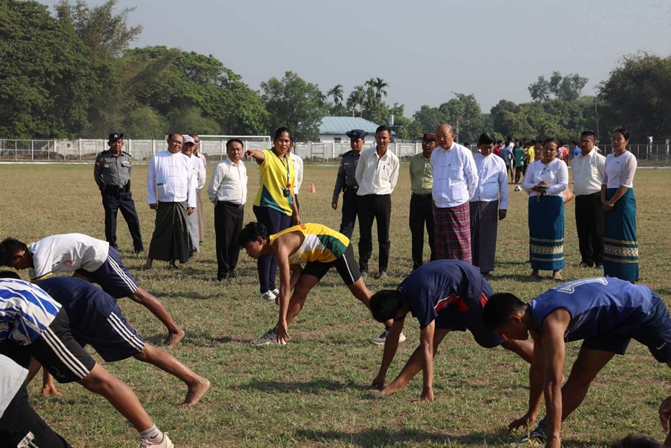 အားကစားနှင့်လူငယ်ရေးရာဝန်ကြီးဌာန၊ ပြည်ထောင်စုဝန်ကြီး Jeng Phang နော်တောင် ရန်ကုန်မြို့ရှိ အားကစားကွင်း၊ အားကစားရုံများအား လိုက်လံကြည့်ရှုစစ်ဆေးသည့်သတင်း