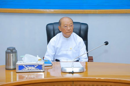 မြန်မာနိုင်ငံအိုလံပစ်ကော်မတီဥက္ကဋ္ဌ အပြည်ထောင်စုဝန်ကြီး Jeng Phang နော်တောင် ကမ္ဘာ့ဖလားပိုက်ကျော်ခြင်းပြိုင်ပွဲ ၂၀၂၅ သို့ ဝင်ရောက်ယှဉ်ပြိုင်မည့် မြန်မာပိုက်ကျော်ခြင်းအားကစားအဖွဲ့အား တွေ့ဆုံအမှာစကားပြောကြား