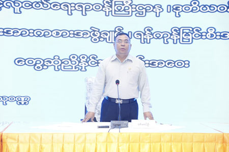 ဒုတိယဝန်ကြီး ဦးထိန်လင်း ရန်ကုန်မြင်းစီးအသင်း ပြန်လည်ဖွဲ့စည်းရေး နှင့် မြင်းစီးအားကစားနည်း ဖွံ့ဖြိုးတိုးတက်ရေးအတွက် မြန်မာနိုင်ငံ မြင်းစီးအားကစားအဖွဲ့ချုပ် နှင့် ရန်ကုန်မြင်းစီးအသင်း တို့အား တွေ့ဆုံသည့်သတင်း