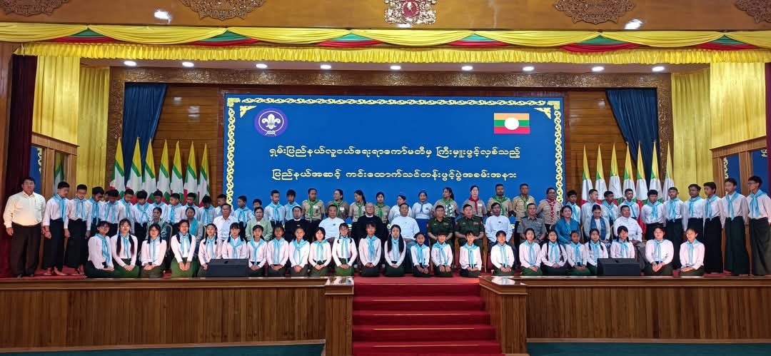 ရှမ်းပြည်နယ်အစိုးရအဖွဲ့ ပြည်နယ်လူငယ်ရေးရာကော်မတီမှ ကြီးမှူးကျင်းပဖွင့်လှစ်သည့် ပြည်နယ်အဆင့်ကင်းထောက်သင်တန်းဖွင့်ပွဲအခမ်းအနားသို့ အားကစားနှင့်လူငယ်ရေးရာဝန်ကြီးဌာန ဒုတိယဝန်ကြီး ဦးဇင်မင်း တက်ရောက်