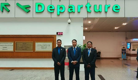 အာဆီယံ စဉ်ဆက်မပြတ် ဖွံ့ဖြိုးတိုးတက်မှု ပန်းတိုင်များဆိုင်ရာ ဘောလုံး ဖိုရမ်သို့ တက်ရောက်ရန်ပြည်ပထွက်ခွာ