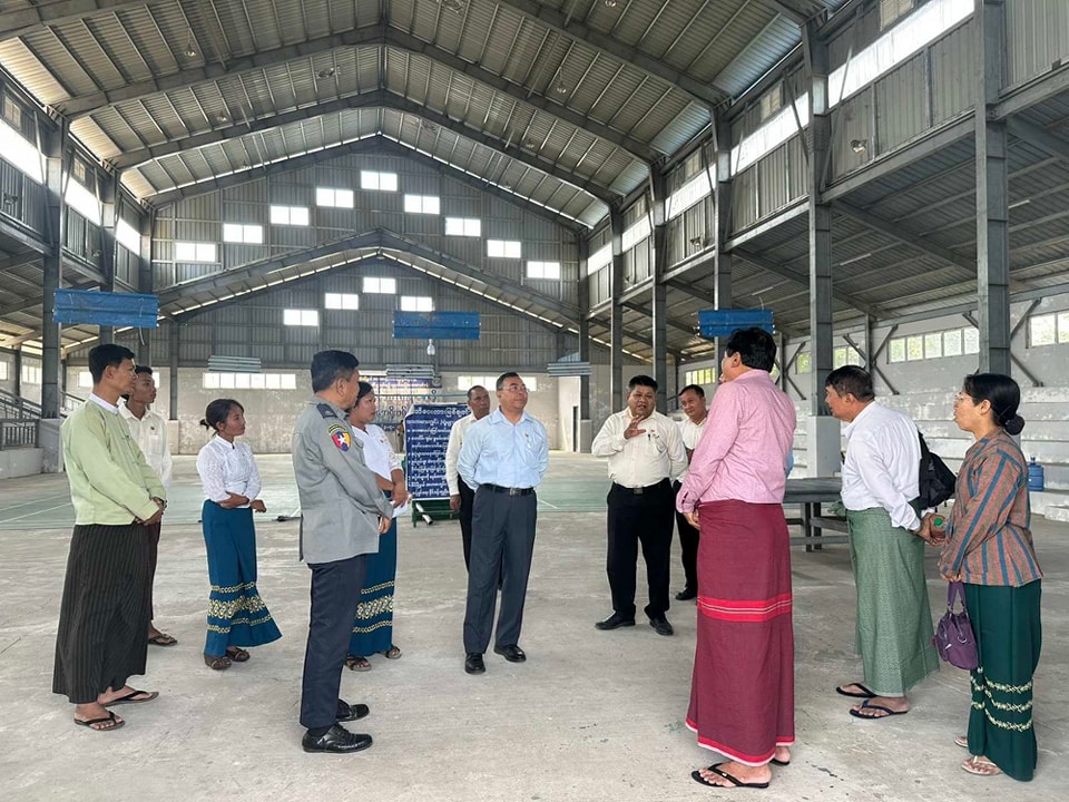 အားကစားနှင့်လူငယ်ရေးရာဝန်ကြီးဌာန ၊ ဒုတိယဝန်ကြီးဦးထိန်လင်း ဧရာဝတီတိုင်းဒေသကြီးအတွင်းရှိ အားကစားကွင်း/အားကစားရုံများ လိုက်လံကြည့်ရှုစစ်ဆေး