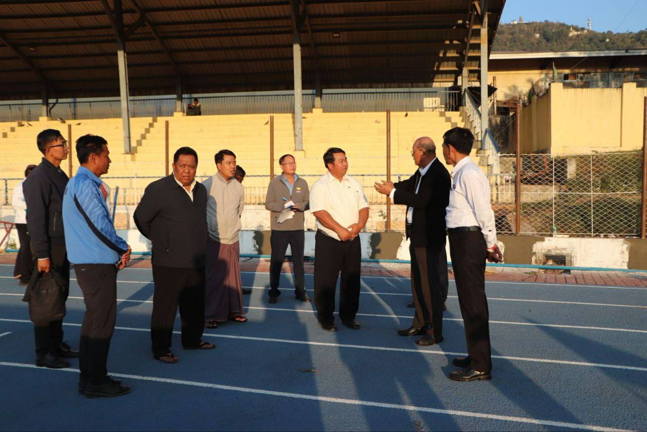 အားကစားနှင့်လူငယ်ရေးရာဝန်ကြီးဌာန၊ ပြည်ထောင်စုဝန်ကြီး Jeng Phangနော်တောင် အားကစားနှင့်ကာယပညာသိပ္ပံ(တောင်ကြီး)ရှိ အားကစားကွင်း/ရုံများ၊ အားကစားလေ့ကျင့်နေမှုများအားကြည့်ရှုစစ်ဆေး