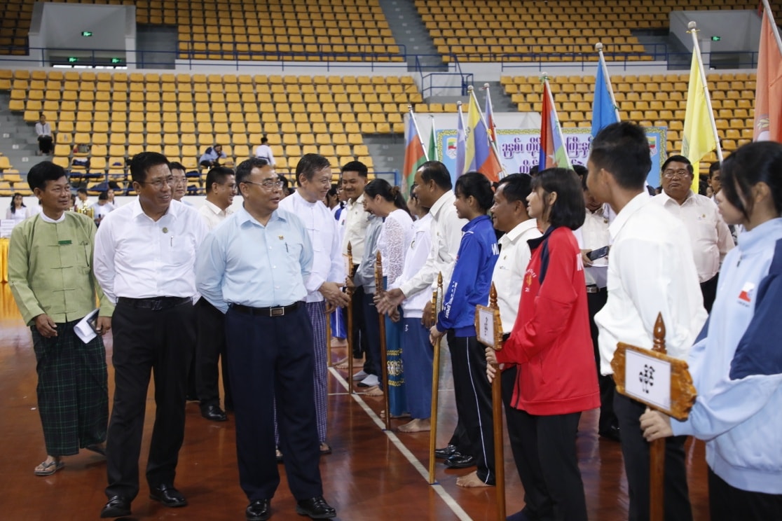 အားကစားနှင့် လူငယ်ရေးရာဝန်ကြီးဌာန၊ ဒုတိယဝန်ကြီး ဦးထိန်လင်း ၂၀၂၅ ခုနှစ် တိုင်းဒေသကြီးနှင့်ပြည်နယ် တိုက်ကွမ်ဒိုပြိုင်ပွဲ ဖွင့်ပွဲသို့ တက်ရောက်သည့်သတင်း