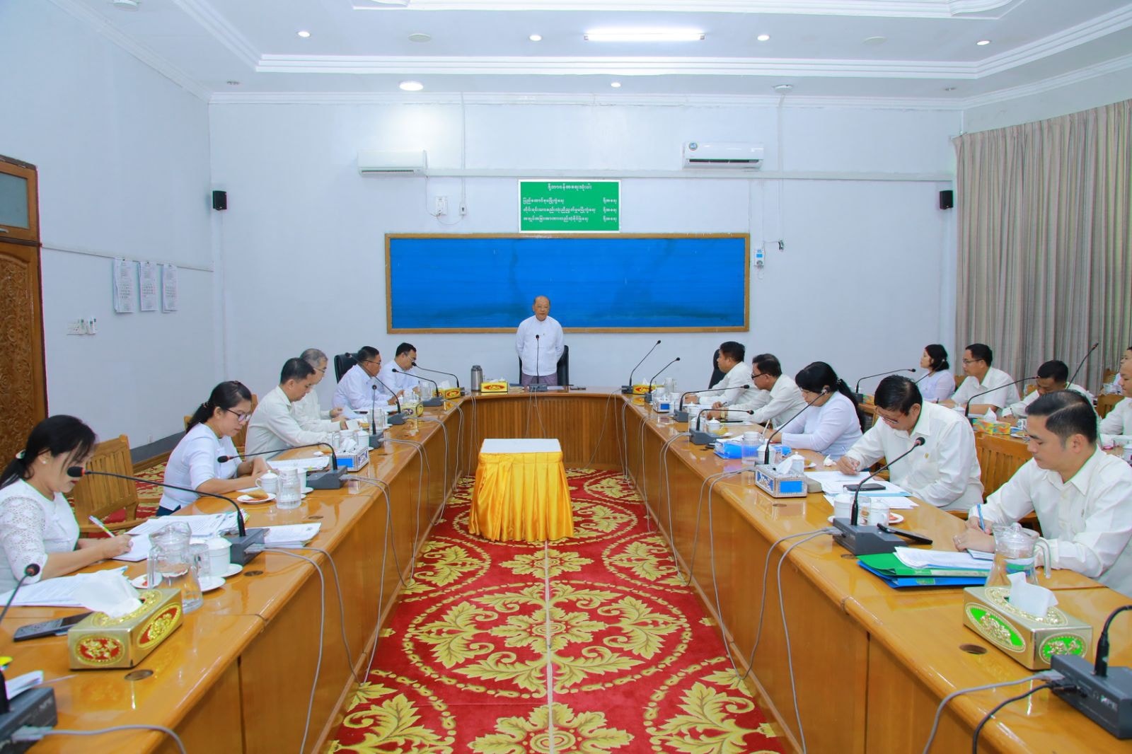 (၃၃)ကြိမ်မြောက် အရှေ့တောင်အာရှအားကစားပြိုင်ပွဲသို့ အောင်မြင်စွာ ဝင်ရောက်ယှဉ်ပြိုင်နိုင်ရေးအတွက် အုပ်ချုပ်မှုဆိုင်ရာ လုပ်ငန်းညှိနှိုင်းအစည်းအဝေးကျင်းပ