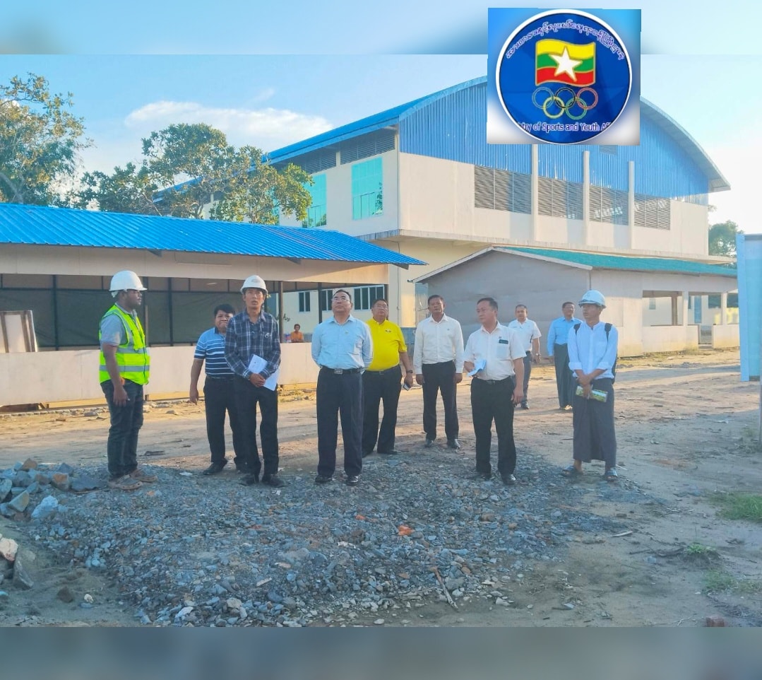 ဒုတိယဝန်ကြီးဦးထိန်လင်း ၂၀၂၅ ခုနှစ်၊ တိုင်းဒေသကြီးနှင့်ပြည်နယ် အသက် (၂၅)နှစ်အောက် (အမျိုးသမီး)ဘောလုံးပြိုင်ပွဲ ကြည့်ရှုအားပေးပြီး အားကစားနှင့် ကာယပညာသိပ္ပံ(ပုသိမ်) နှင့် ဟင်္သာတမြို့နယ် အားကစားခန်းမ ကြမ်းခင်းလုပ်ငန်းပြီးစီးမှုအားစစ်ဆေး