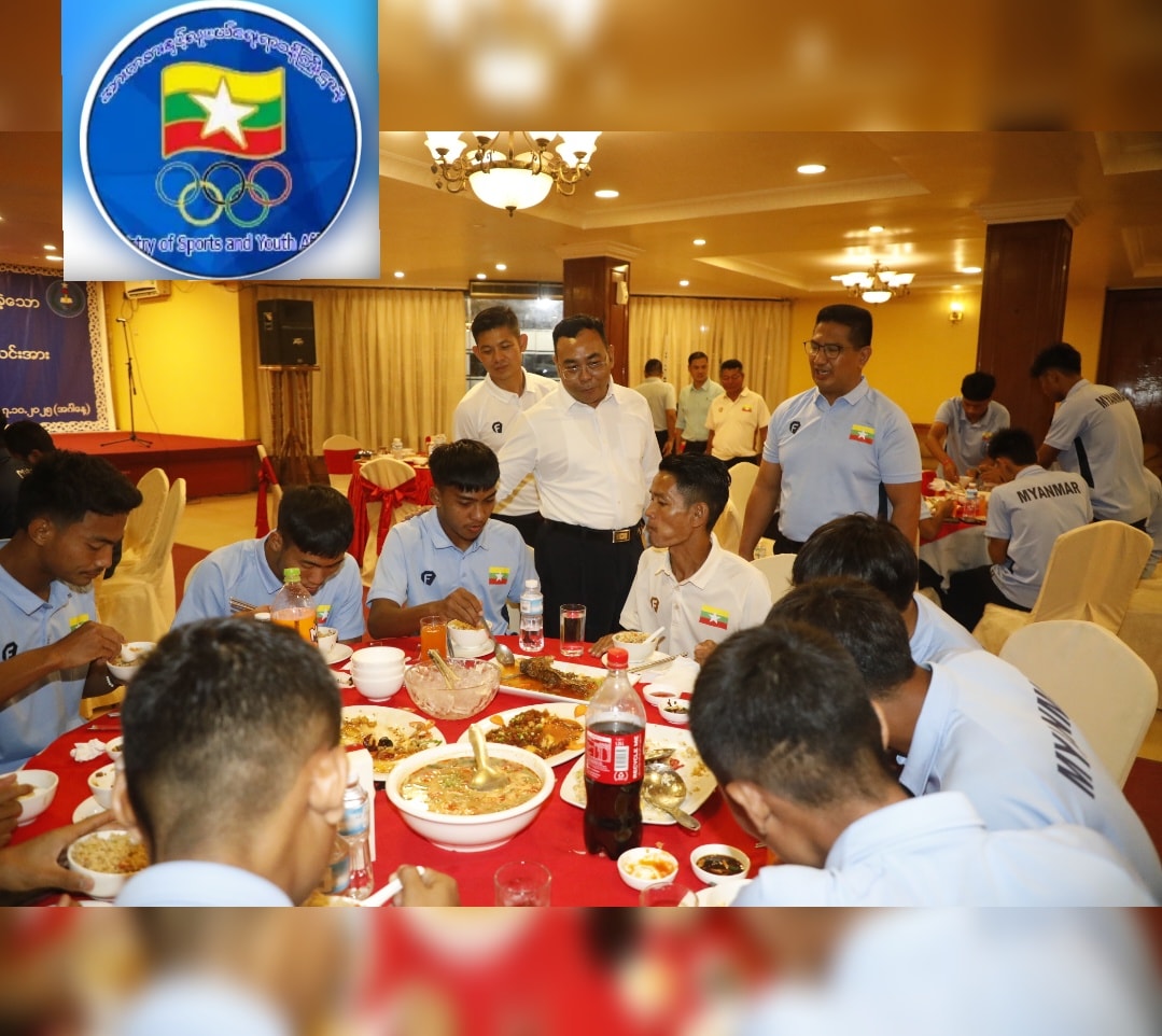 တရုတ်နိုင်ငံ ၊ ယူနန်ပြည်နယ် Lincang မြို့တွင်ကျင်းပပြုလုပ်ခဲ့သော (၃)နိုင်ငံဖိတ်ခေါ်ဘောလုံးပြိုင်ပွဲတွင် ပထမဆုဖလားရရှိခဲ့သည့် မြန်မာ(ISPE ) ဘောလုံးအသင်းအား ကြိုဆိုဂုဏ်ပြုအခမ်းအနားကျင်းပ