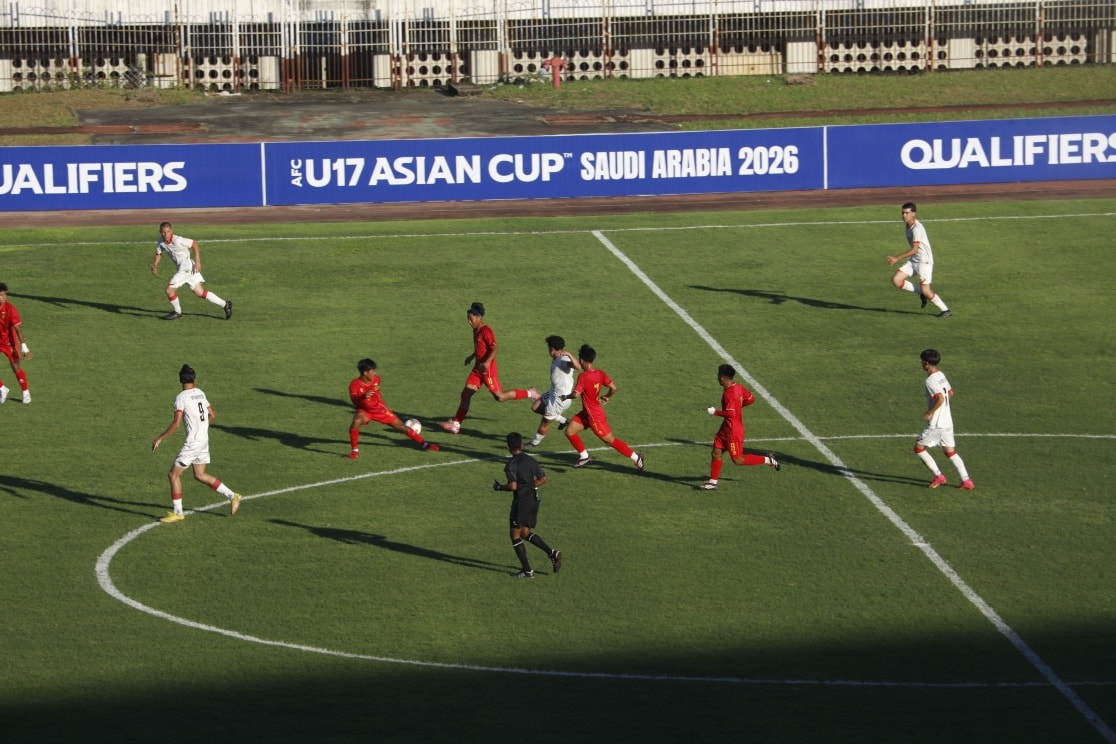 ၂၀၂၆ ခုနှစ် အာရှဖလား ခြေစစ်ပွဲ U-17 အမျိုးသားဘောလုံးပြိုင်ပွဲ အုပ်စု(ဆ)၏ ပြိုင်ပွဲ ပွဲစဉ်တွင် မြန်မာ U-17 အမျိုးသားဘောလုံးအသင်းနှင့် အာဖဂန်နစ္စတန် U-17 အမျိုးသား ဘောလုံးအသင်းတို့ အကြိတ်အနယ်ယှဉ်ပြိုင်