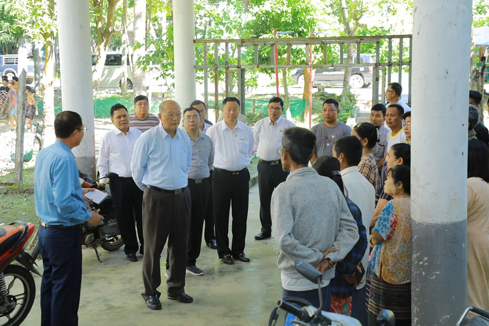 ပြည်ထောင်စုဝန်ကြီး Jeng Phang နော်တောင် အားကစားနှင့်လူငယ်ရေးရာဝန်ကြီးဌာနမှ ငလျင်ဘေးဒဏ်သင့် အပြာရောင်အဆင့် ပြန်လည်ပြုပြင်ပြီးသည့် ဝန်ထမ်းအိမ်ရာ အဆောက်အဦးများတွင် ဝန်ထမ်းများ ပြန်လည်ပြောင်းရွှေ့ နေထိုင်နေမှုများအား လိုက်လံကြည့်ရှုစစ်ဆေး