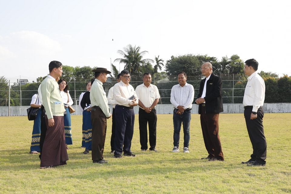 ပြည်ထောင်စုဝန်ကြီး Jeng Phang နော်တောင် ရန်ကုန်တိုင်းဒေသကြီး၊ ရန်ကုန်မြို့ရှိ အားကစားကွင်း/အားကစားရုံများအား လိုက်လံကြည့်ရှုစစ်ဆေးခြင်းနှင့် (၁၃)ကြိမ်မြောက်အာဆီယံမသန်စွမ်းအားကစားပြိုင်ပွဲသို့သွားရောက်ယှဉ်ပြိုင်မည့် အားကစားအဖွဲ့အား သွားရောက်ကြည့်ရှုအားပေး