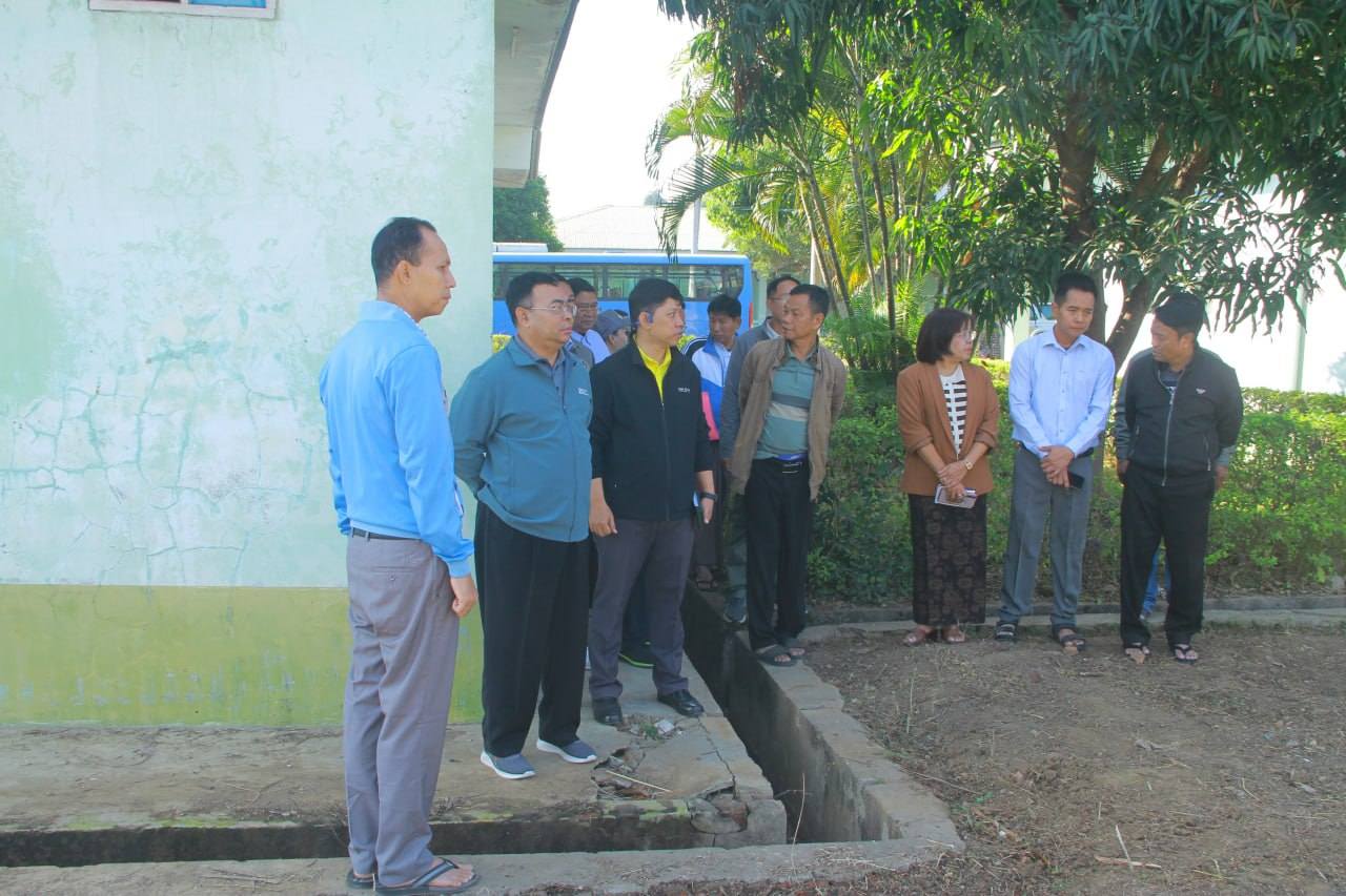 အားကစားနှင့်လူငယ်ရေးရာဝန်ကြီးဌာန ဒုတိယဝန်ကြီး ဦးထိန်လင်း ယဉ်ကျေးမှုအဖွဲ့များအား ဧည့်ခံကျွေးမွေးရေးကိစ္စရပ်များ အဆင်ပြေချောမွေ့စေရေးအတွက် စားရိပ်သာ၊ အိပ်ဆောင်နှင့် ကြိုဆိုနှုတ်ဆက်ပွဲ ကျင်းပမည့် ခန်းမနေရာများအား လိုက်လံကြည့်ရှုစစ်ဆေး