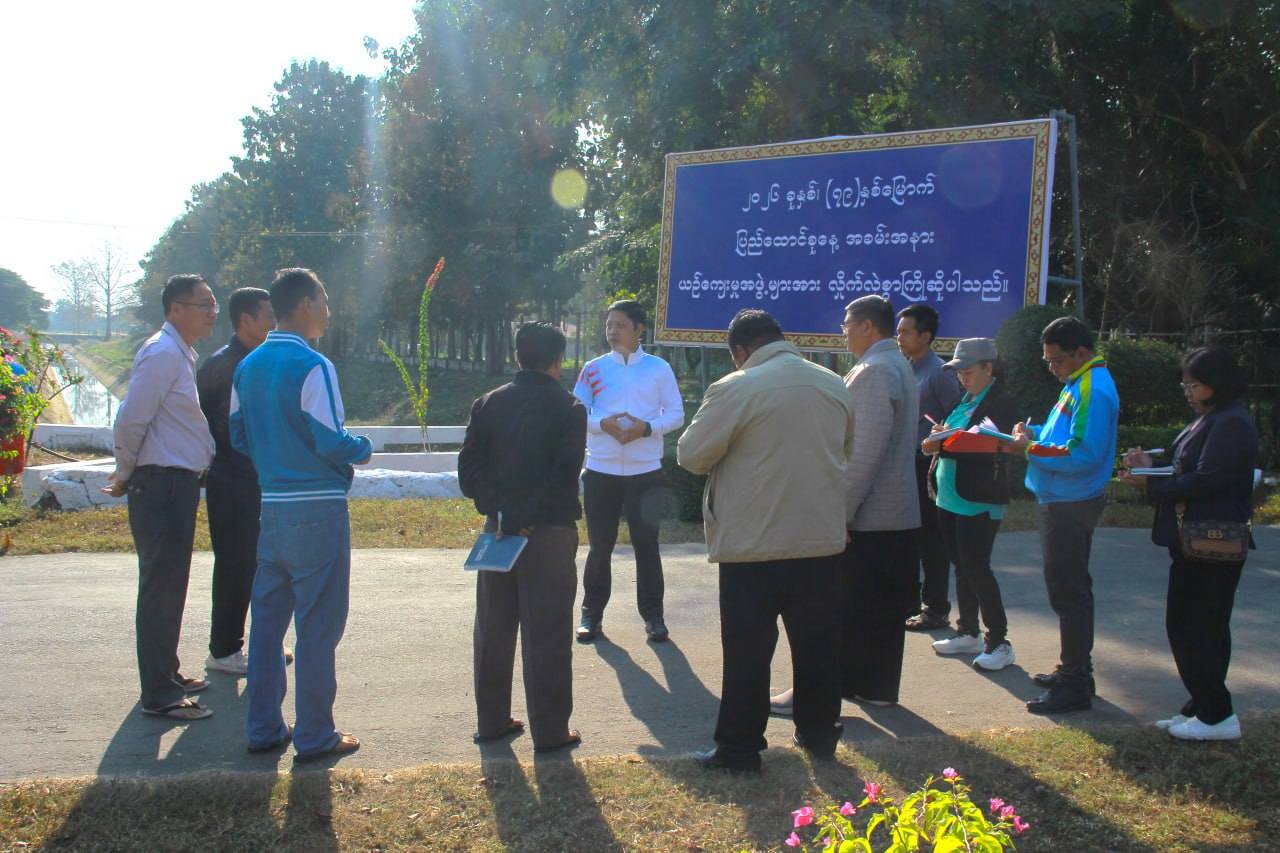 (၇၉)နှစ်မြောက် ပြည်ထောင်စုနေ့ အခမ်းအနားကျင်းပရေး ယဉ်ကျေးမှုအဖွဲ့များ ကြိုဆိုနေရာချထားရေးနှင့် ဧည့်ခံကျွေးမွေးရေးဆပ်ကော်မတီ အတွင်းရေးမှူး၊ ချက်ပြုတ်ပြင်ဆင်ခြင်းနှင့် ဧည့်ခံကျွေးမွေးမည့် စားရိပ်သာ၊ တည်းခိုနေထိုင်မည့်အိပ်ဆောင် ပြင်ဆင်ထားရှိမှုများအား လိုက်လံကြည့်ရှုစစ်ဆေး