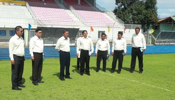 ကရင်ပြည်နယ်၊ ဘားအံမြို့ရှိ တည်ဆောက်ရေးလုပ်ငန်းများ၊ အားကစားကွင်း/ အားကစားရုံများ ဆောင်ရွက်နေမှု နှင့် မွန်ပြည်နယ်၊ မော်လမြိုင်မြို့ရှိ အားကစားကွင်း/အားကစားရုံများ ဆောင်ရွက်နေမှုများအား ကြည့်ရှုစစ်ဆေးသည့်သတင်း